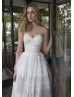 Romantic Dotted Lace Multiple Layers Wedding Dress